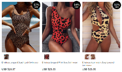 Leopard swimwear